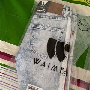 Cracked Side Stripe Skinny Fit Track Den